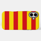 Coques Case-Mate iPhone Espagne : Drapeau de La Senyera Catalogne (Verso (horizontal))