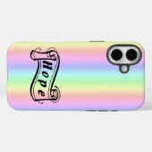 Coques Case-Mate iPhone Espoir sur arc-en-ciel (Verso (horizontal))