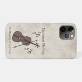 Coques Case-Mate iPhone Espresso Violino-Violon créé avec des grains de ca (Dos (Horizontal))