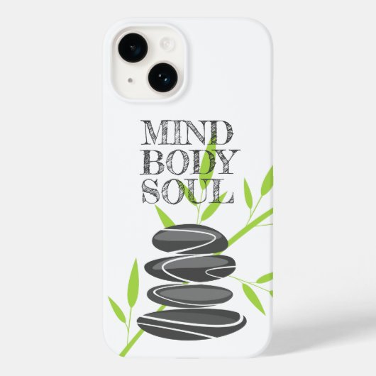 Coques Case-Mate iPhone Esprit âme Zen pierre de cailloux empilement cool (Verso)