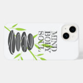Coques Case-Mate iPhone Esprit âme Zen pierre de cailloux empilement cool (Verso (horizontal))