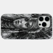 Coques Case-Mate iPhone Esprit guerrier indien en tenue (Verso (horizontal))