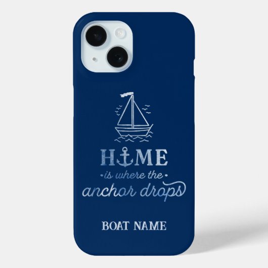 Coques Case-Mate iPhone Esprit Naútico Bateau Bleu Marine (Verso)