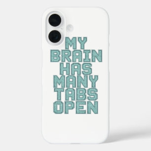 Coques iPhone 16 Esprit surchargé et débordé identifiable