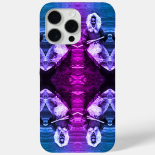 Coque iPhone 15 Pro Max Esquimau vintage d'Alaska USA et son kayak