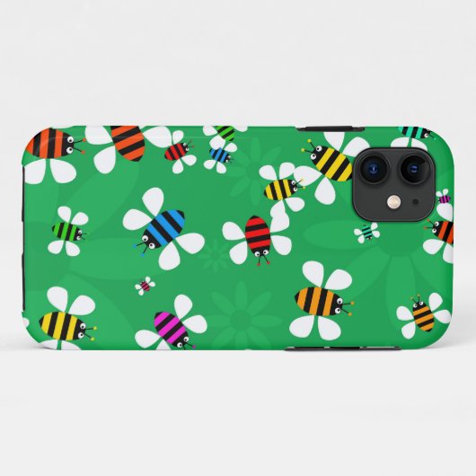 Coques Case-Mate iPhone Essaim d'abeille (Dos (Horizontal))