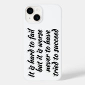 Coques Case-Mate iPhone Essayer de réussir la soumission motivationnelle (Verso)