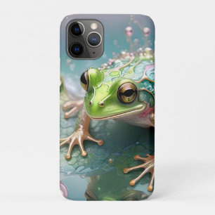 Case-Mate iPhone Case "Essence d'émeraude : Grenouille verte en art frac
