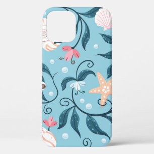 Case-Mate iPhone Case Estarfish orange et blanche, coquillage de forme v
