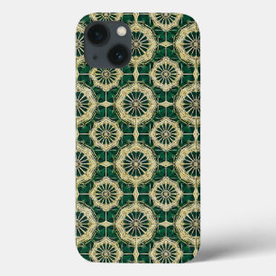 Case-Mate iPhone Case Esthétique chic émeraude botanique accent or