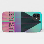 Coques Case-Mate iPhone esthétique des ondes de vapeur (Dos (Horizontal))