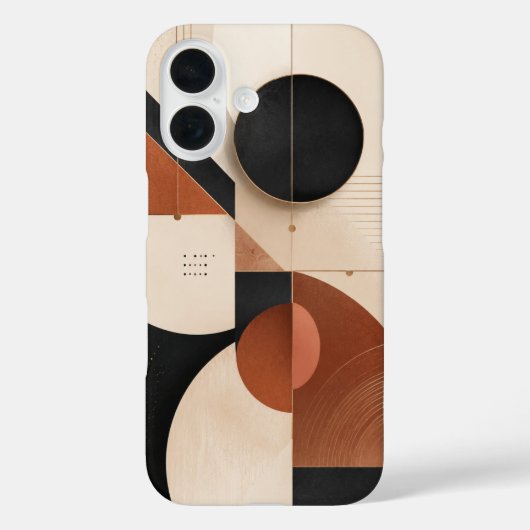 Coques Case-Mate iPhone Esthétique géométrique neutre de luxe (Verso)