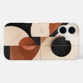 Coques Case-Mate iPhone Esthétique géométrique neutre de luxe (Verso (horizontal))