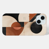 Coques Case-Mate iPhone Esthétique géométrique neutre de luxe (Verso (horizontal))