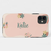 Coques Case-Mate iPhone esthétique pêche et vert  (Dos (Horizontal))