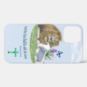 Coques Case-Mate iPhone Et le Lion couchera avec l'Agneau (Verso (horizontal))