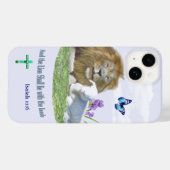 Coques Case-Mate iPhone Et le Lion couchera avec l'Agneau (Verso (horizontal))