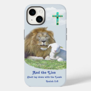 Coque Pour iPhone 14 Et le Lion couchera avec l'Agneau