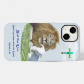 Coques Case-Mate iPhone Et le Lion couchera avec l'Agneau (Verso (horizontal))