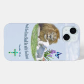 Coques Case-Mate iPhone Et le Lion couchera avec l'Agneau (Verso (horizontal))