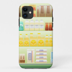 Coques Pour iPhone étagère de supermarché café grains de thé