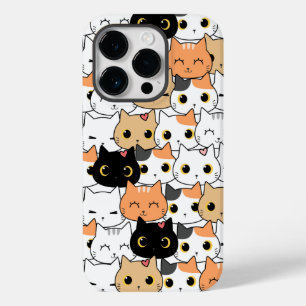 Coque Pour iPhone 14 Pro étagère téléphonique pour chaton