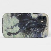 Coques Case-Mate iPhone Étalon de noir "de tempête frisonne" dans l'océan (Dos (Horizontal))