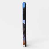 Coques Case-Mate iPhone Étalon noir sauvage élevant le cheval (Dos/Gauche)