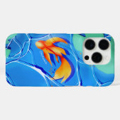 Coques Case-Mate iPhone Étang de carpes koï Bleu Jardin iPhone 16 (Verso (horizontal))