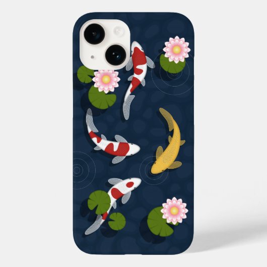 Coques Case-Mate iPhone Étang japonais de poissons Koi (Verso)
