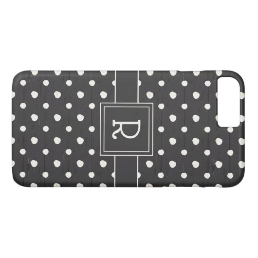 Coques Case-Mate iPhone Étape simple une de signes du monogramme | (Dos (Horizontal))