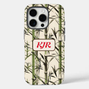 Coques iPhone 16 Pro Étapes en bambou vert et Feuille