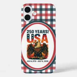 Coques iPhone 16 Plus États-Unis 250 Ans – Aigle chauve patriotique 4 ju