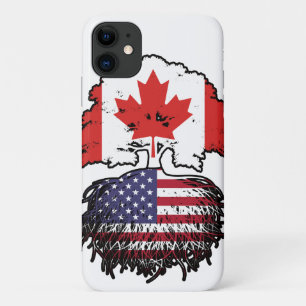 Case-Mate iPhone Case États-Unis Amérique Canada drapeau des racines de