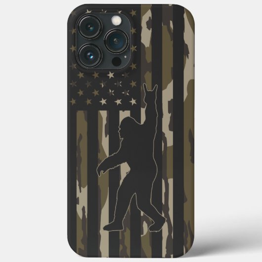 Coques Case-Mate iPhone États-Unis Drapeau Bigfoot Bottomland Camo (Verso)