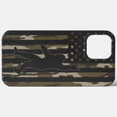 Coques Case-Mate iPhone États-Unis Drapeau Bigfoot Bottomland Camo (Verso (horizontal))