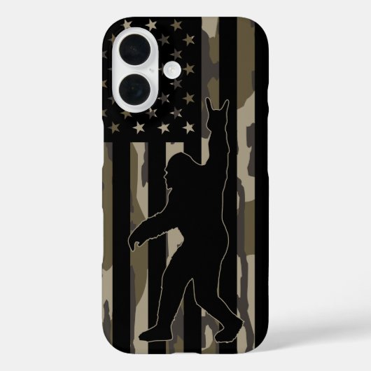 Coques Case-Mate iPhone États-Unis Drapeau Bigfoot Bottomland Camo (Verso)