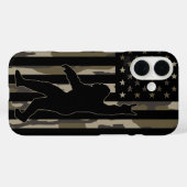 Coques Case-Mate iPhone États-Unis Drapeau Bigfoot Bottomland Camo (Verso (horizontal))