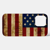 Coques Case-Mate iPhone États-Unis / Drapeau grungé (Verso (horizontal))