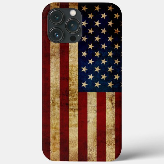 Coques Case-Mate iPhone États-Unis / Drapeau grungé (Verso)