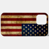 Coques Case-Mate iPhone États-Unis / Drapeau grungé (Verso (horizontal))