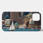 Coques Case-Mate iPhone États-Unis, Massachusetts. Skyline du front de mer (Verso (horizontal))