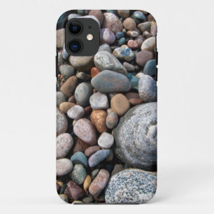 Coque Case-Mate Pour iPhone États-Unis, Michigan. Galets polis sur le rivage