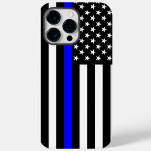 Coque Pour Pour iPhone 14 Pro Max États-Unis Thin Blue Line