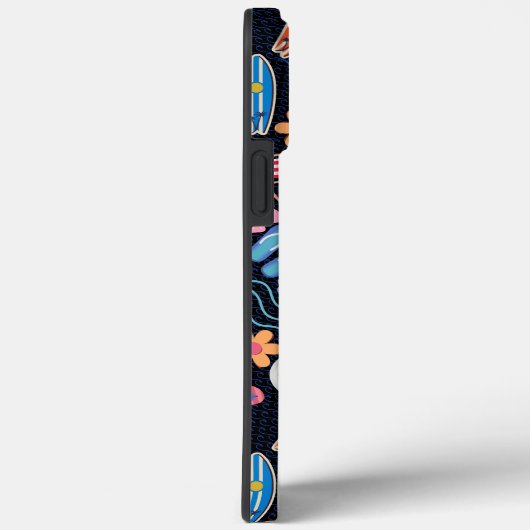 Coques Case-Mate iPhone Été 01.b.BG noir (Verso / Droite)