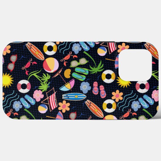 Coques Case-Mate iPhone Été 01.b.BG noir (Verso (horizontal))