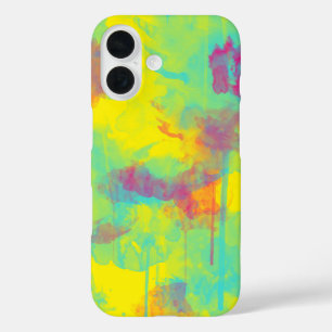 Coques iPhone 16 Été abstrait Colorful fun Aquarelle éclaboussures