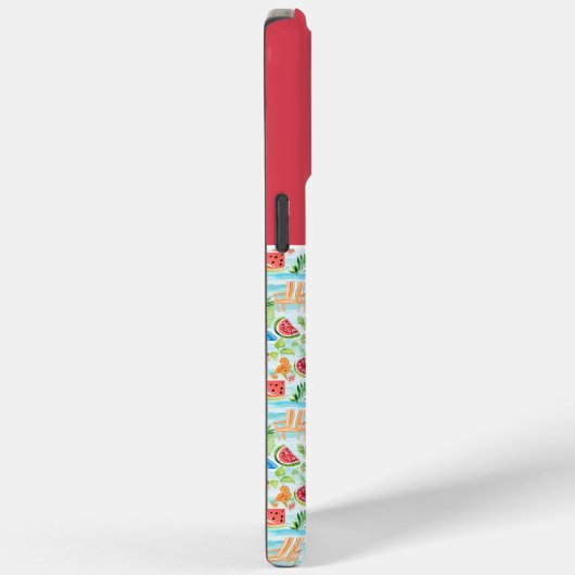 Coques Case-Mate iPhone Été amusant Monogramme élégant (Verso / Droite)