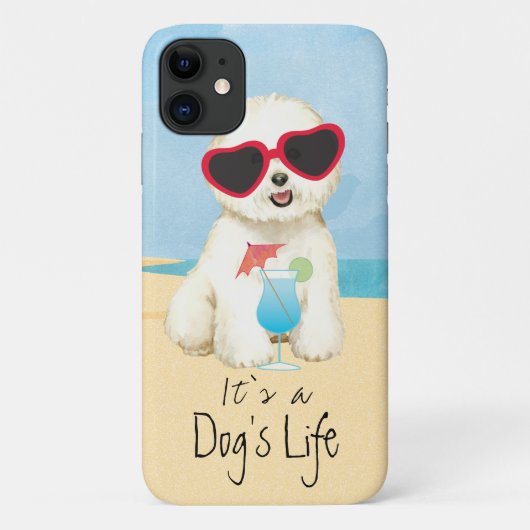 Coques Case-Mate iPhone Été Bichon Frise (Dos)