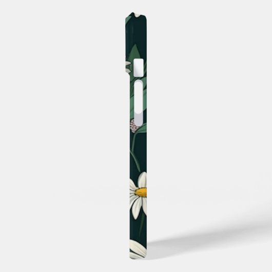 Coques Case-Mate iPhone Été Blanc Digial Daisy (Verso / Gauche)